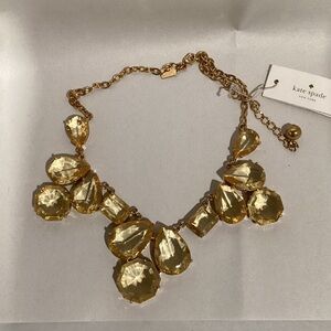 Kate Spade Gold and Yellow Gem Necklace